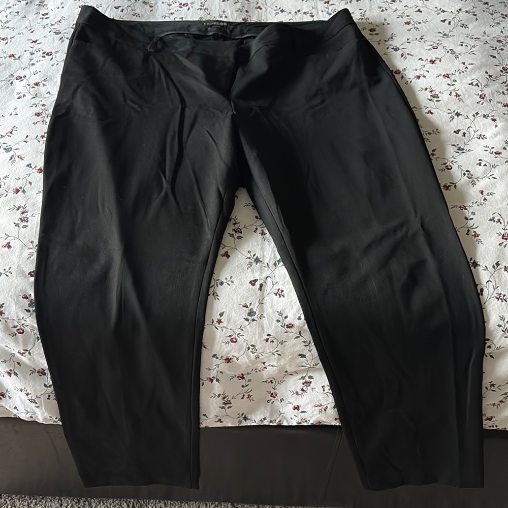 Express Columnist Black Dress Pants with straight Leg
